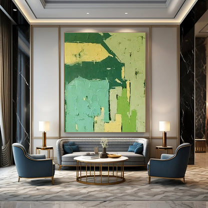 Color - Block Geometric Art for Modern Office Reception DLZ0282