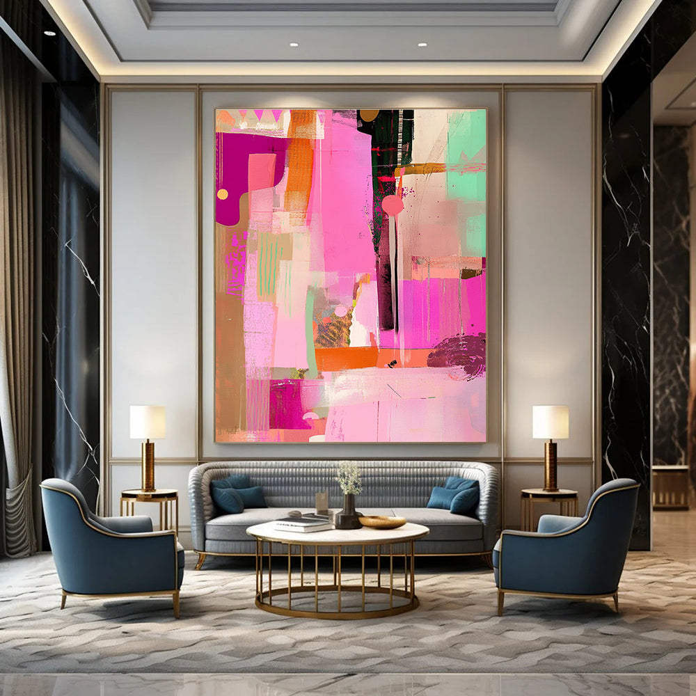 Colorful Abstract Shapes for Creative Café & Vibrant Art Studio STSC525
