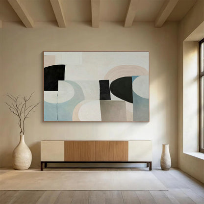 Light - Color Geometric Abstract for Scandinavian - Style Café DLZ2967