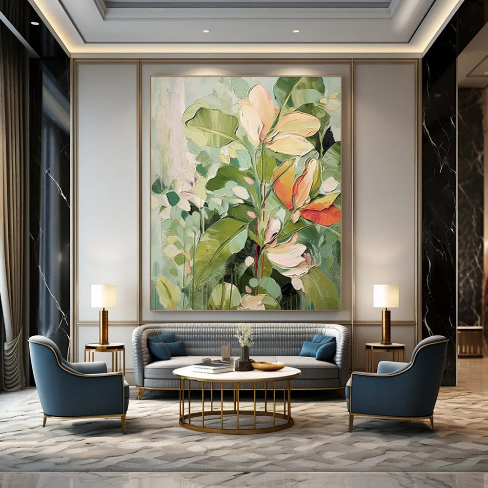 Light - Color Floral Art for Garden - Themed Café Outdoor Seating DLZ0227
