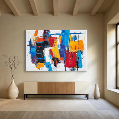 Colorful Abstract Composition Art for Creative Studio & Fashion Showroom SC262
