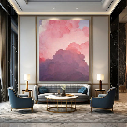 Dreamy Cloud Abstract Art for Nursery & Rooftop Lounge DLZ0593
