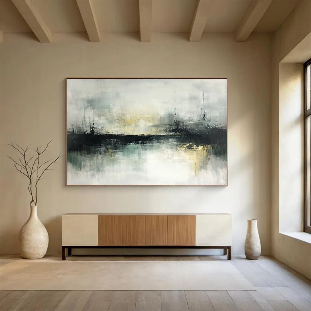 Abstract Misty Landscape Art for Minimalist Bedroom & Modern Gallery SC196