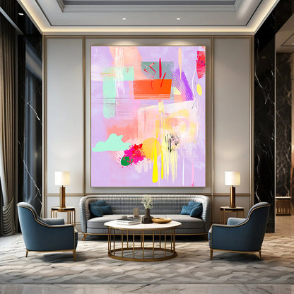 Playful Pastel Abstract for Kids’ Creative Space & Feminine Boutique STSC546