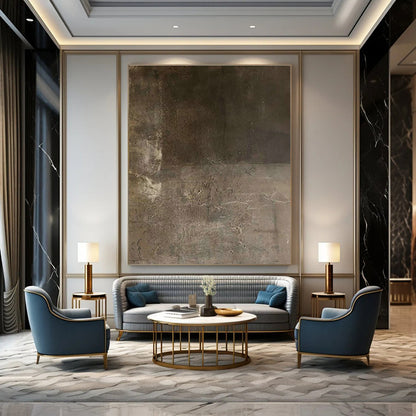 Earthy Textured Abstract for Rustic Winery Tasting Room & Industrial Loft Bedroom DLZ0871