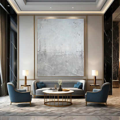 Minimalist Gray - Texture Abstract Art for Modern Living Room & Gallery Corridor DLZ2281