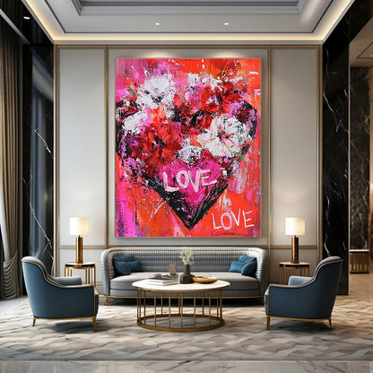 Romantic Heart of Love Art for Bedroom & Wedding Venue STSC680