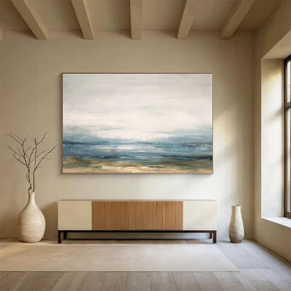 Sea View Abstract Art for Coastal Home Studies DLZ2558