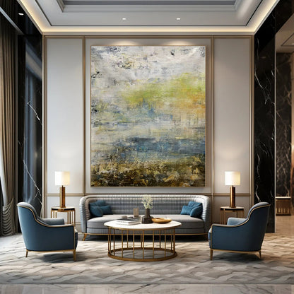 Colorful Misty Abstract Art for Living Room & Art Studio DLZ0551