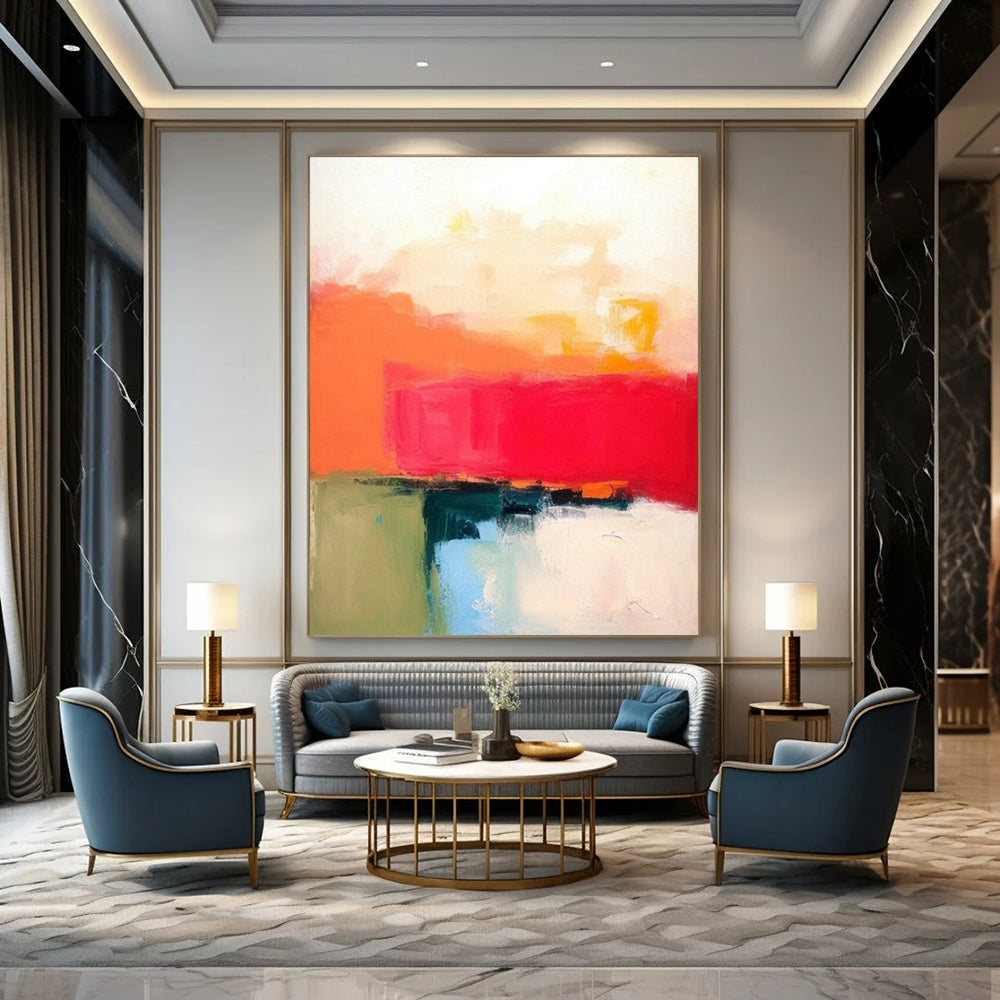 Color - Block Abstract Art for Modern Office & Contemporary Art Fair DLZ1926
