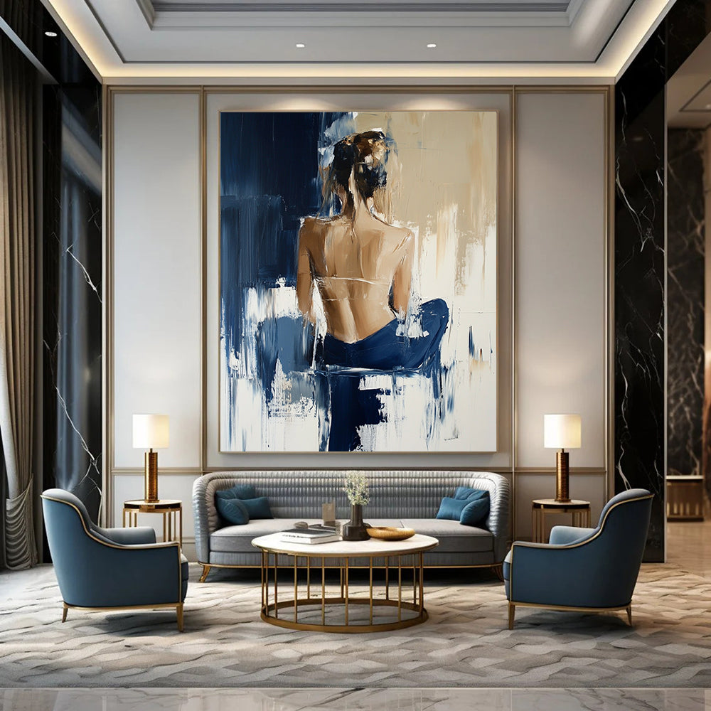 Abstract Female Back Figure for Modern Art Studio & Sophisticated Boudoir STSC175