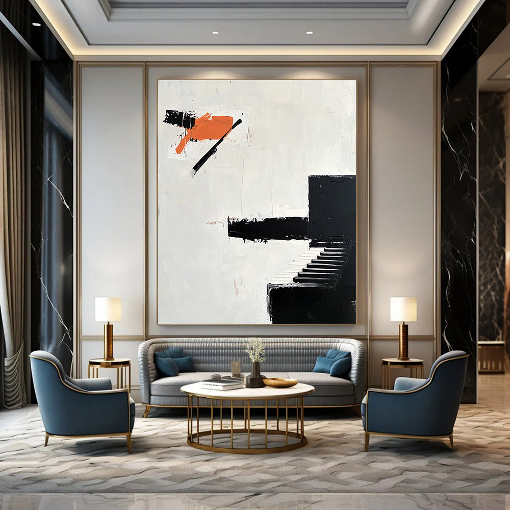 Abstract Piano Art for Music Room & Modern Art Bar STSC1089