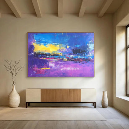 Vivid Color Field Abstract Art for Contemporary Art Fair & Trendy Rooftop Bar SC044