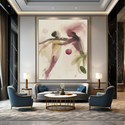 Abstract Watercolor Figures for Artistic Living Room & Creative Studio STSC1191