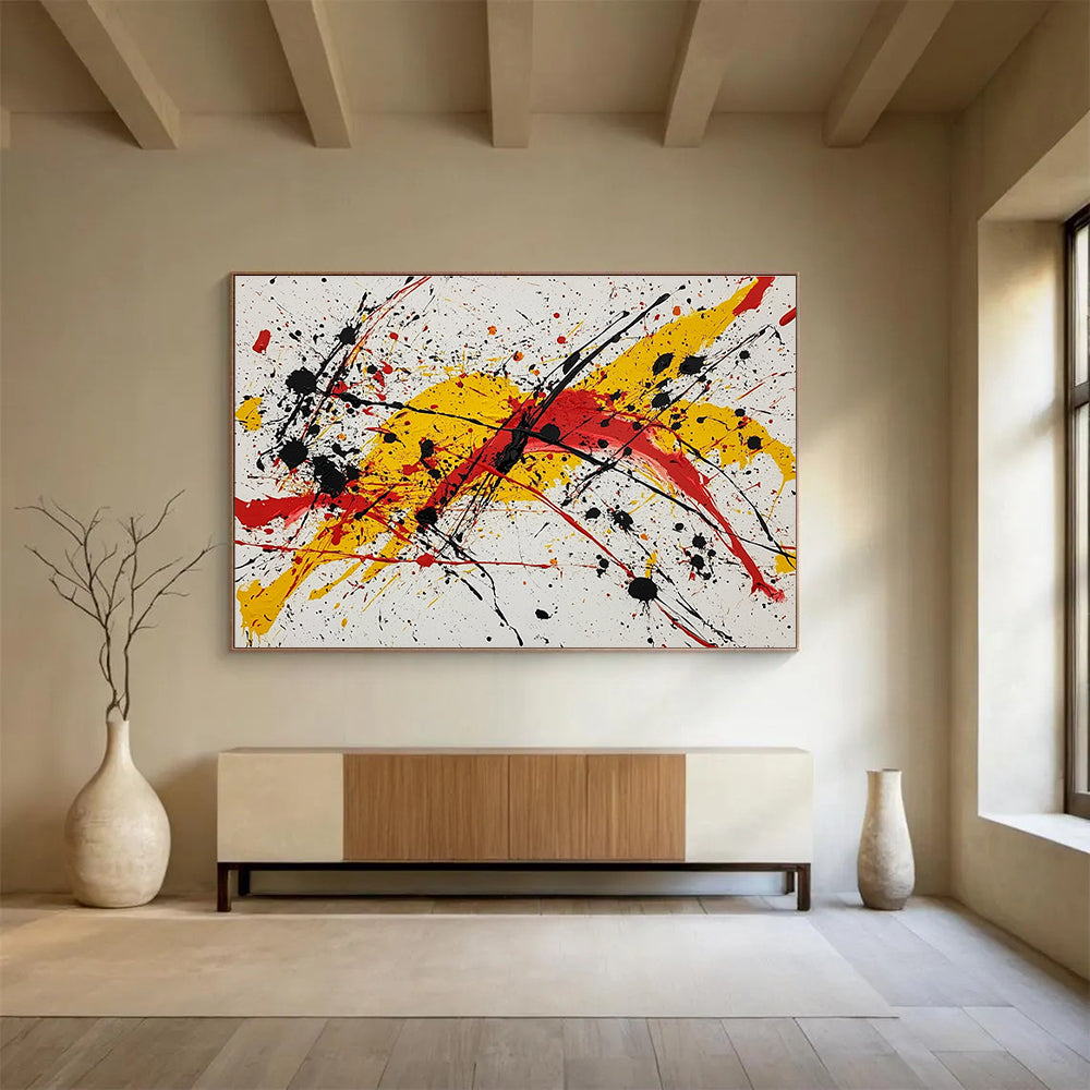 Energetic Splatter Art for Modern Studio & Art Gallery SC570