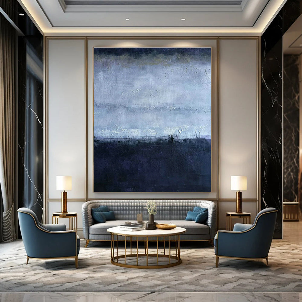 Blue - Purple Abstract Art for Spa & Meditation Room DLZ1785