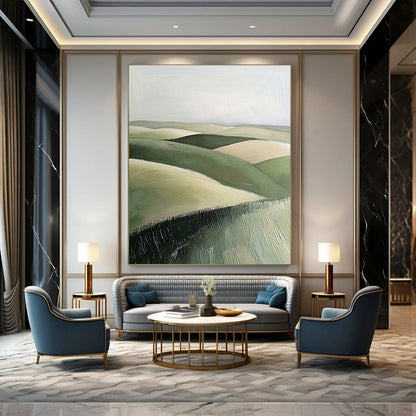Rolling Green Hills for Modern Home Office & Nature - Inspired Gallery STSC876