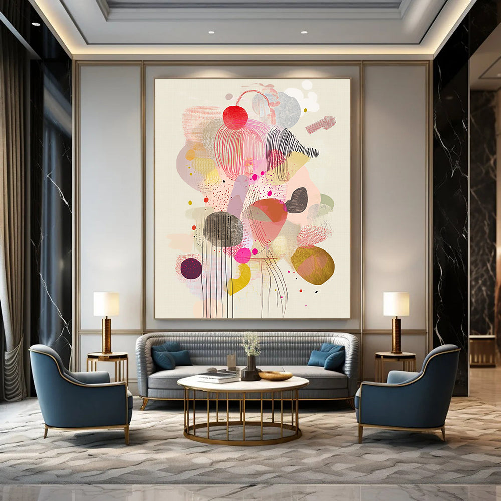 Colorful Abstract Shapes for Vibrant Playroom & Art - Loving Lounge STSC1234