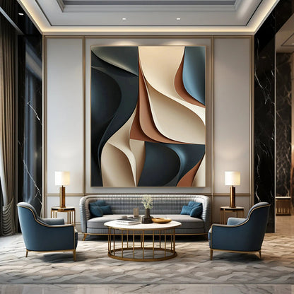 Morandi - Toned Layered Art for Minimalist Home Office & Boutique Hotel Lobby DLZ1030