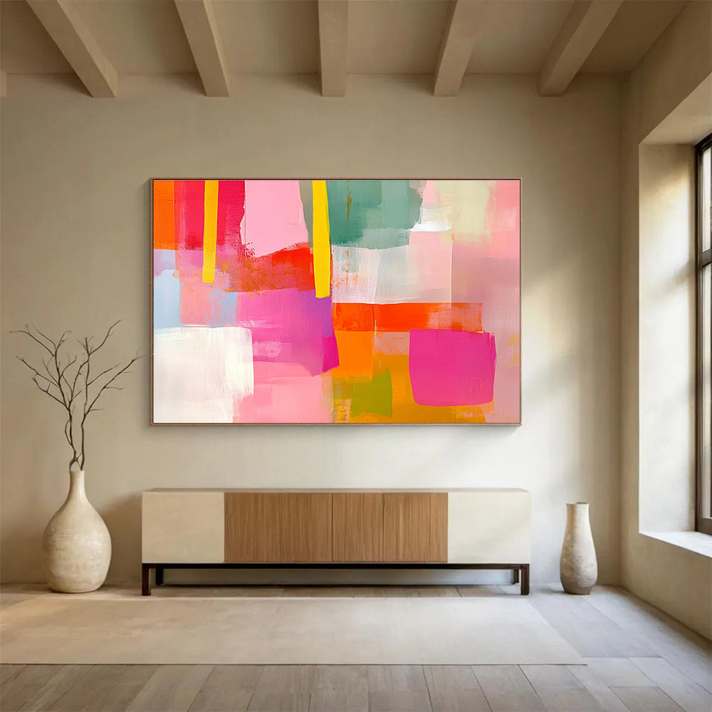 Bright Color - Block Abstract Art for Kids’ Playroom & Creative Art Studio SC256