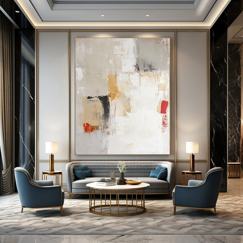 Neutral Tones Abstract for Industrial - Chic Loft & Art Gallery STSC801