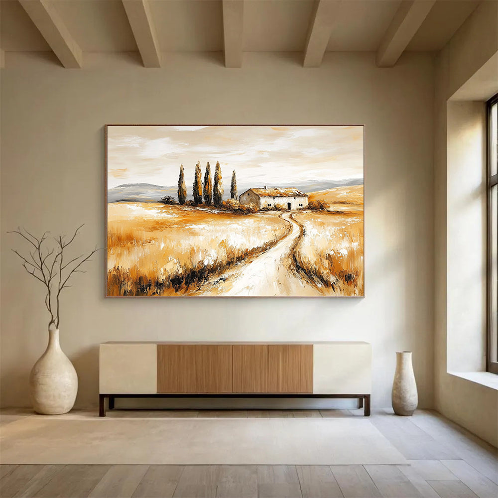 Rustic Tuscan Art: Enrich Farmhouse & Mediterranean - Style Home SC543