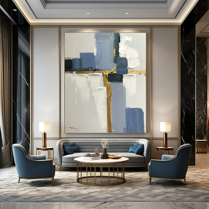Geometric Abstract Art for Corporate Lobby & Modern Art Studio DLZ0816