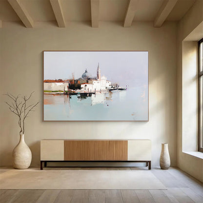 Venetian Waterfront Art for Italian - Style Restaurant & Travel Lover’s Home SC410