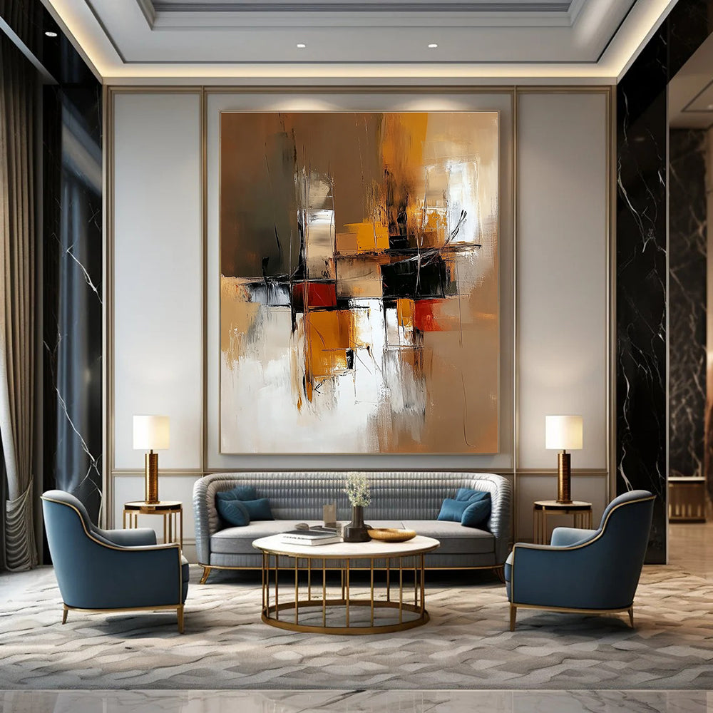 Geometric Abstract Composition for Modern Office & Architectural - Inspired Home STSC648