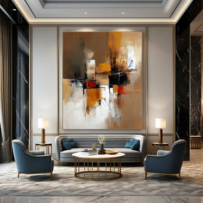 Geometric Abstract Composition for Modern Office & Architectural - Inspired Home STSC648