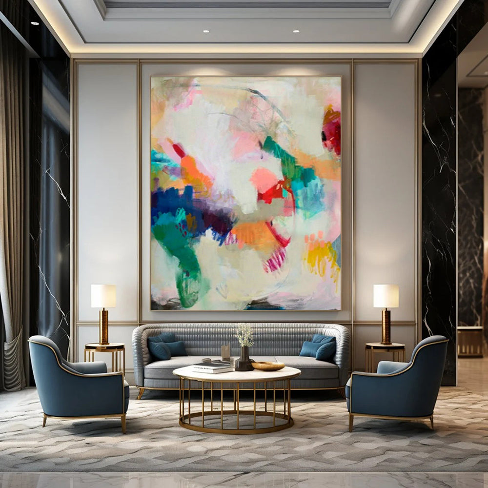 Vibrant Abstract Art for Creative Studio & Art - Loving Café DLZ1438