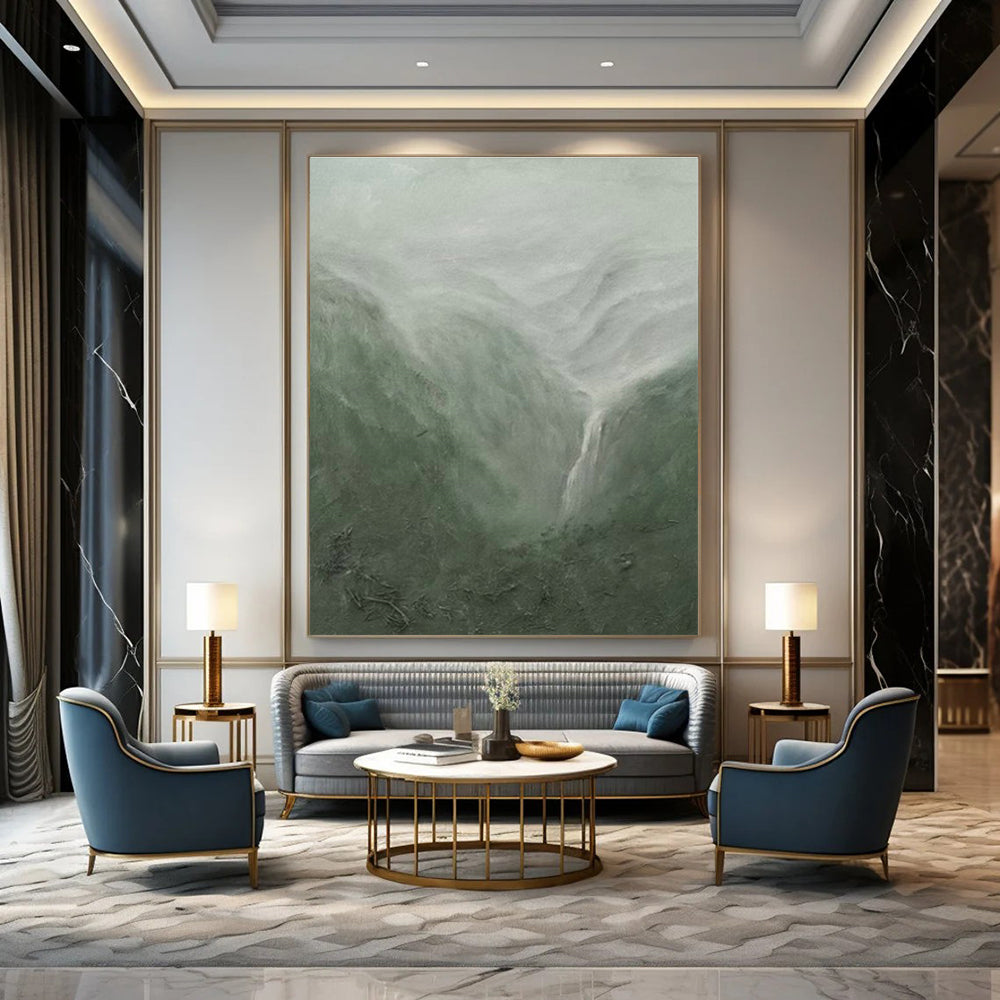 Misty Mountain Waterfall Art for Nature - Lovers' Lounge & Tranquil Spa DLZ2190