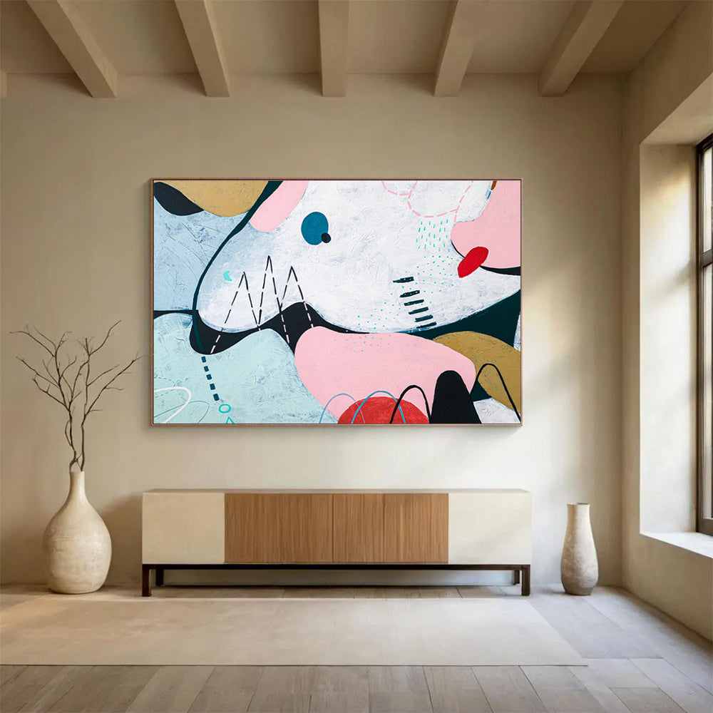 Colorful Soft - Shaped Abstract for Feminine Café DLZ2934