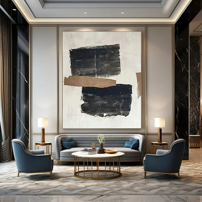 Collage - Style Abstract Art for Industrial Loft & Creative Studio DLZ2052