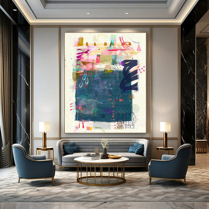 Colorful Abstract Art for Creative Agency Open - Plan Offices DLZ0173