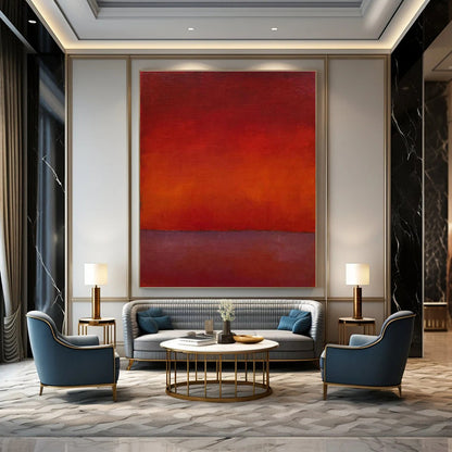 Red - Toned Gradient Art for Wine Bar & Luxury Living Room DLZ2315