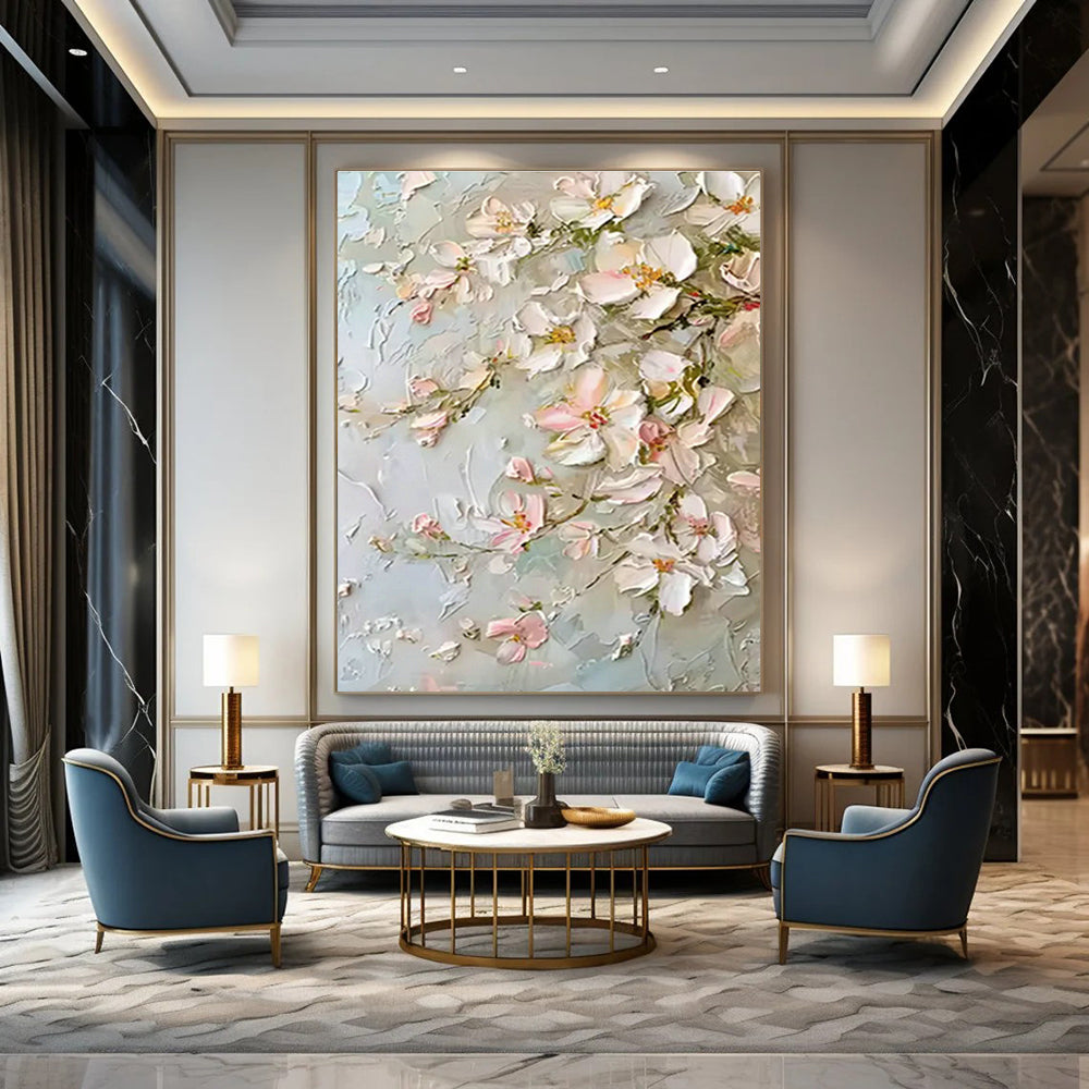 3D Floral Relief Art for Romantic Boudoir & High - End Bridal Shop DLZ0738