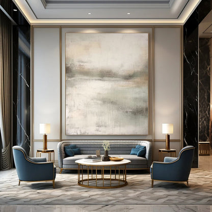Light - Toned Abstract Art for Beach House & Sunlit Conservatory DLZ2368