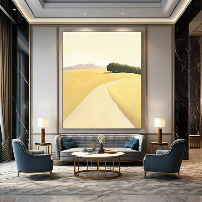 Yellow Field Path for Countryside - Style B&B & Minimalist Living Room STSC1167