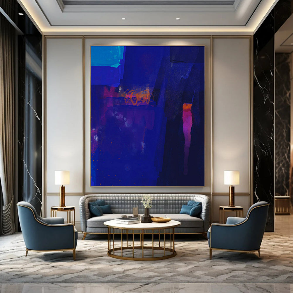 Blue - Purple Night - Themed Art for Rooftop Bar Chill Zones DLZ0090