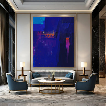 Blue - Purple Night - Themed Art for Rooftop Bar Chill Zones DLZ0090