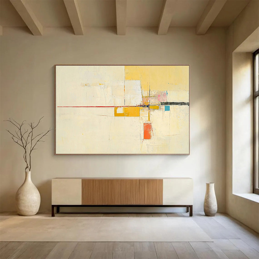 Minimalist Geometric Abstract Art for Contemporary Office & Scandinavian - Style Home SC332