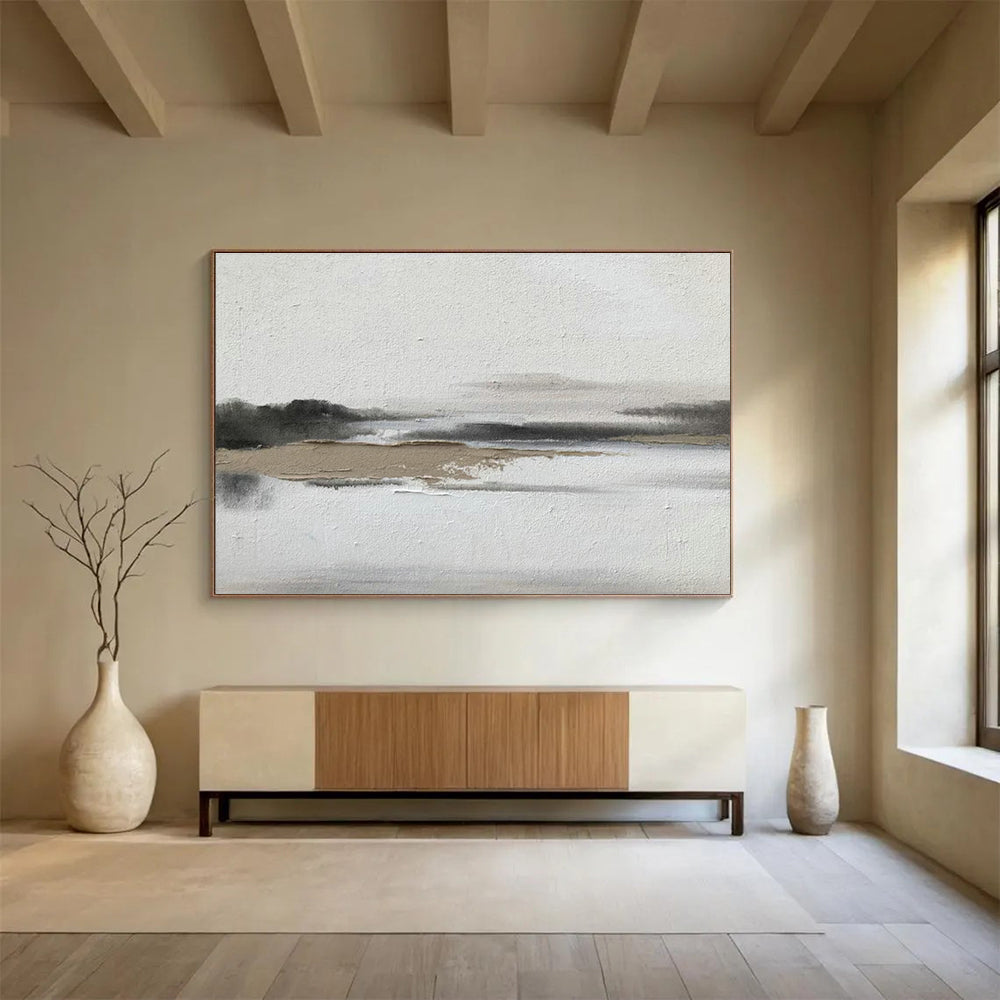 Ink - Style Landscape Art for Zen - Inspired Home Living Room Corners DLZ3295