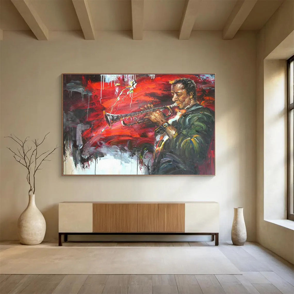Splattered Paint Jazz Art for Rebellious Music Venue DLZ3020
