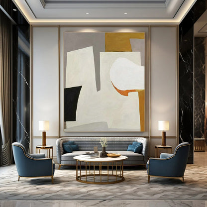 Minimalist Geometric Art for Modern Office Lounge & Scandinavian - Style Home DLZ1500