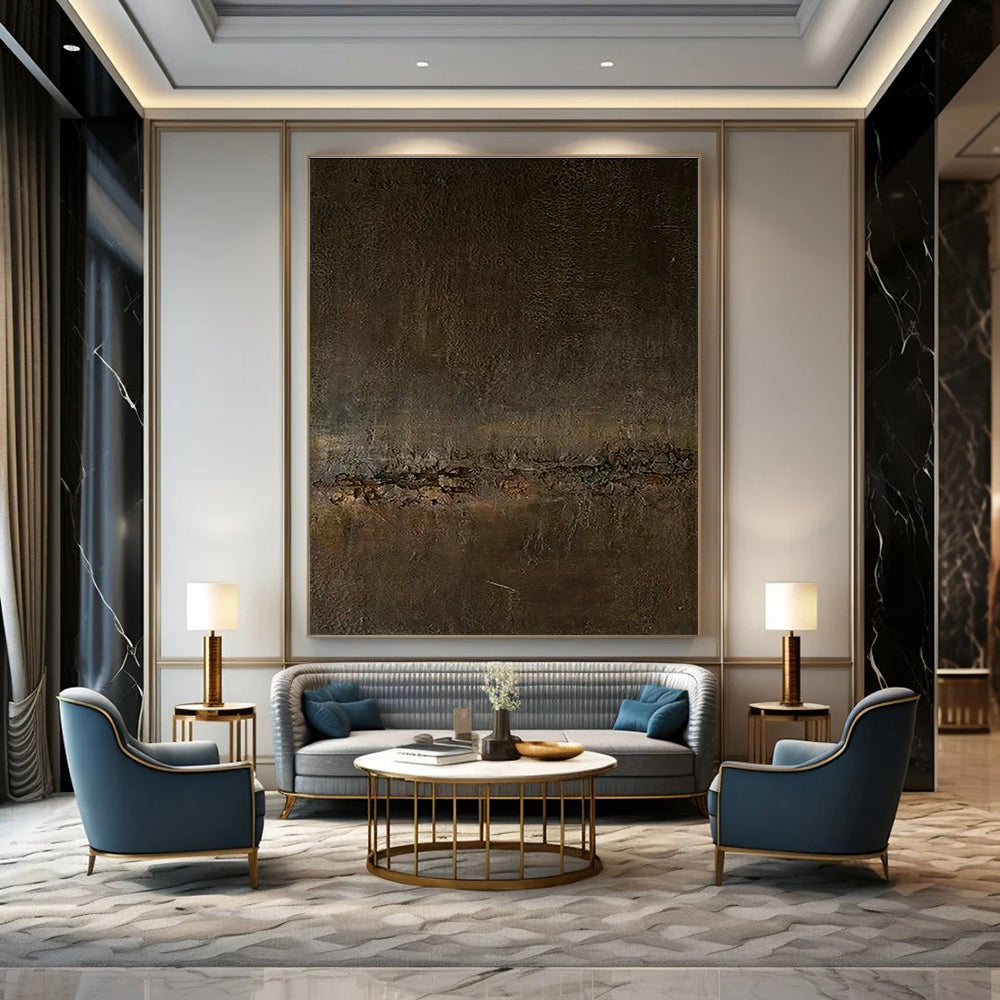 Dark Brown Texture Art for Sophisticated Cigar Lounge Corners DLZ0201