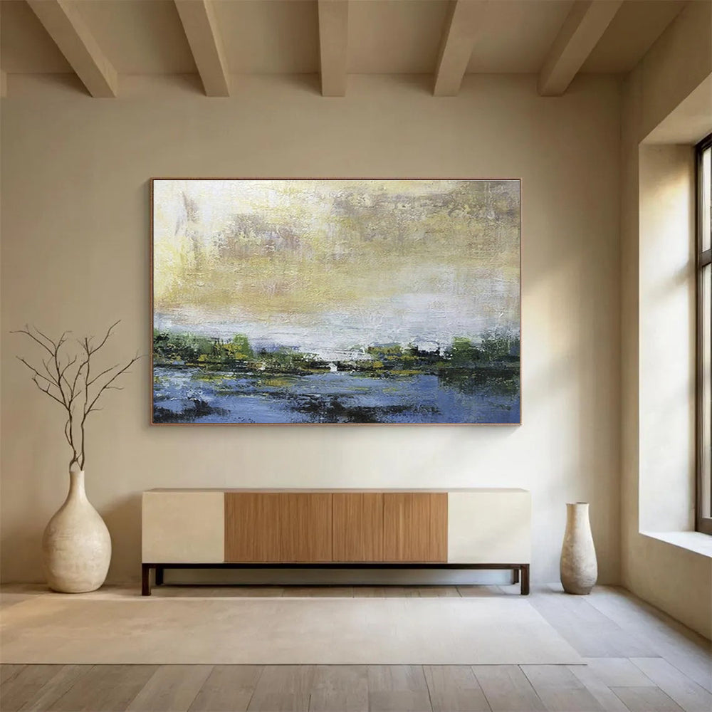 Landscape Abstract Art for Rustic Bed and Breakfast Common Areas DLZ2579