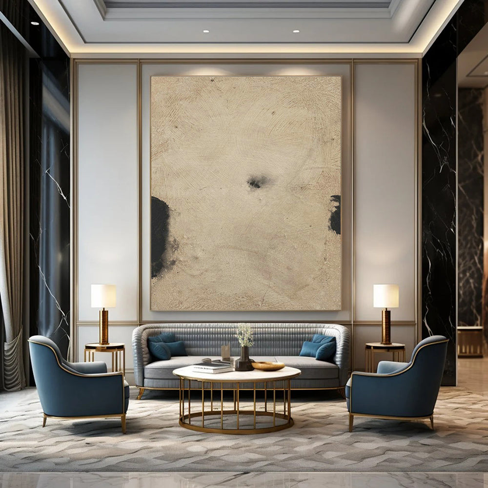 Subtle Abstract Texture Art for Minimalist Living Room & Art - Curator’s Office DLZ1428