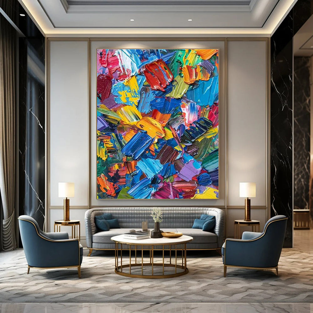 Colorful Paint Splashes Art for Creative Studio & Modern Kids’ Playroom DLZ1531