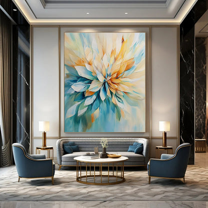 3D Abstract Flower for Modern Home Entrance & Art Gallery Foyer STSC435